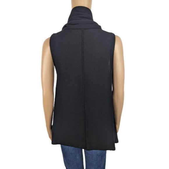 Alice + Olivia Black Sleeveless Wool and Cashmere Blend Cowl Neck Sweater S - Picture 7 of 8